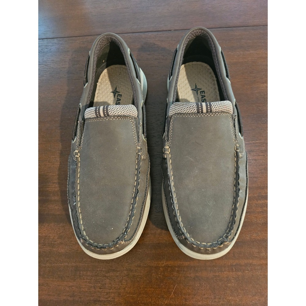 Eastland Boat Shoes Mens 10.5 Brown Slip On Loafers Casual Moc Toe Sneakers